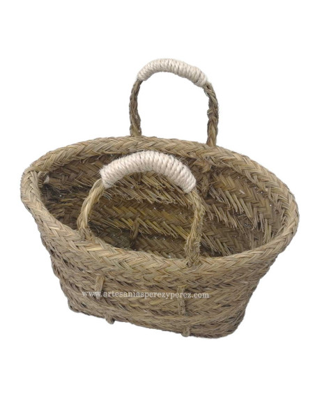 Sac / panier 2 anses en sparte naturel