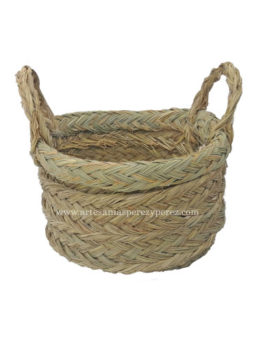 Cesta pequeña redonda de 2 asas ideal para organización