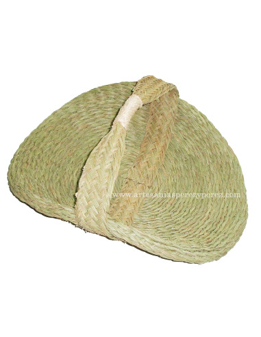 Panier à bûches en forme de canoë en sparte naturel épais renforcé