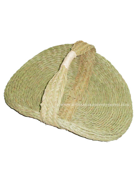 Panier à bûches en forme de canoë en sparte naturel épais renforcé