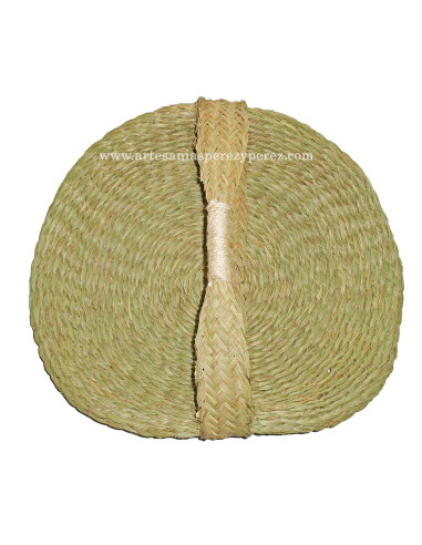 Panier à bûches en forme de canoë en sparte naturel épais renforcé 2