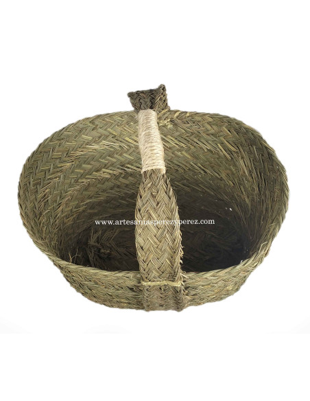 Cesta ovalada de esparto natural