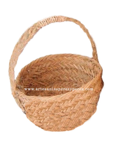 Cesta panera redonda de esparto natural