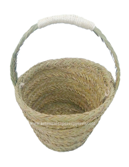 Petit panier ronde en sparte naturel