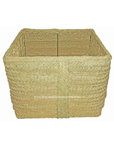 Boîte de rangement en sparte naturel sans couvercle