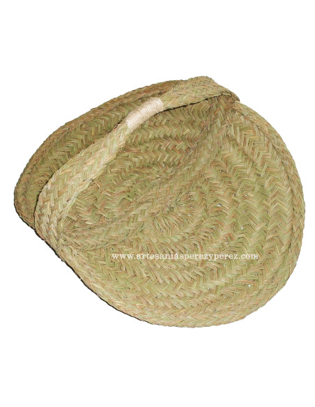 Panier à bûches en sparte naturel "Modèle en forme de canoë"