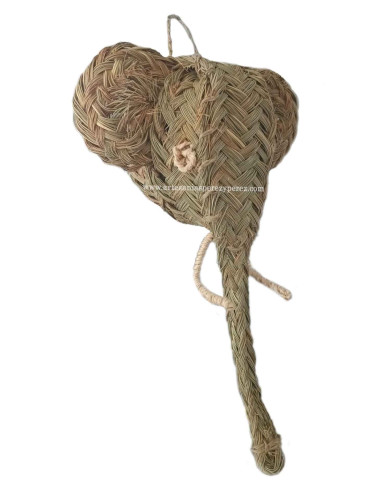 Cabeza de elefante en esparto para decoración