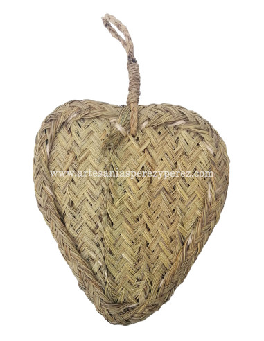 Figura hoja/pay-pay de esparto para pared