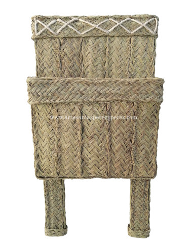 Revistero doble ancho en esparto natural