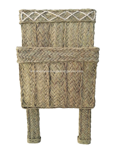 Revistero doble ancho en esparto natural