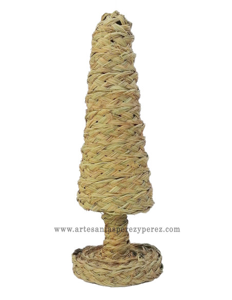 Árbol de navidad en esparto natural tamaño mini