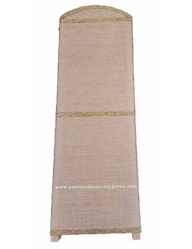 Jute and esparto screen, 3 foldable panels