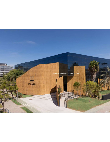 Utamed Málaga: wall coverings in sustainable, artisanal natural esparto