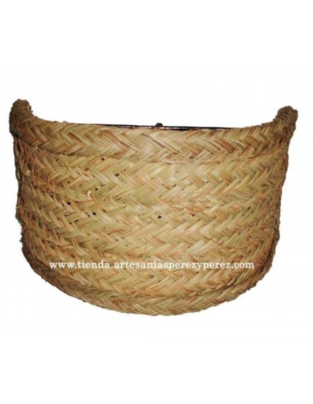 Natural esparto wall sconce with lampholder