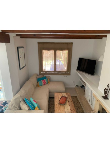 Store en jute et esparto naturel
