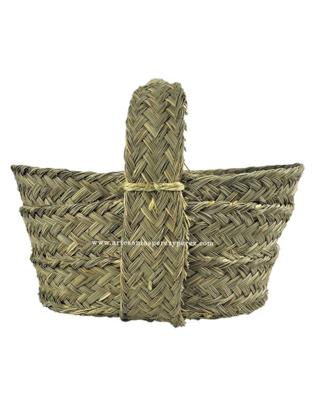 Cesta panera de esparto natural para colocar el pan