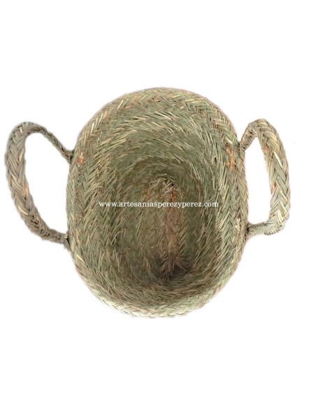 Panier-sac en sparte naturel avec poignées