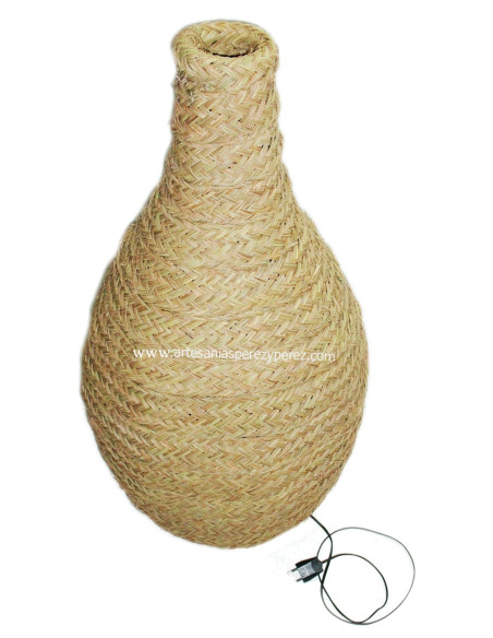 Amphora model lamp in natural esparto